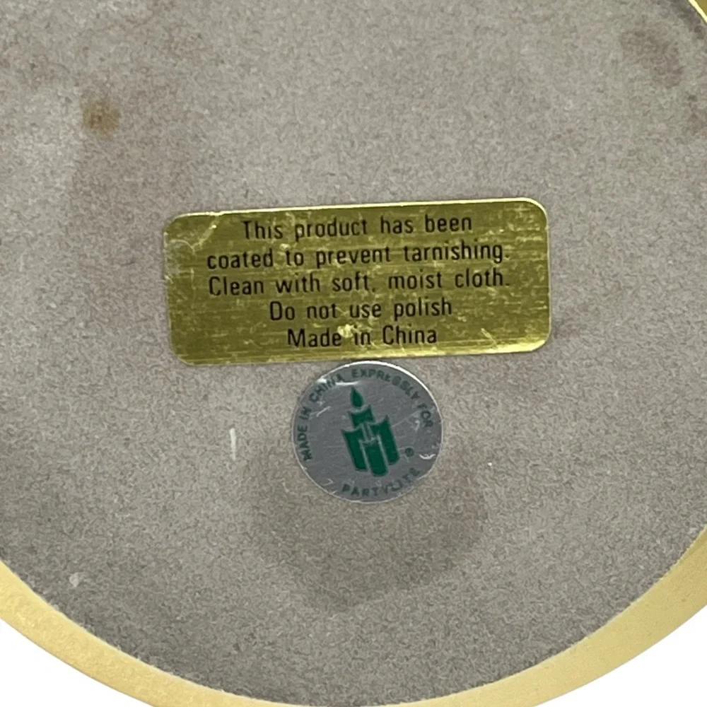 Vintage Spiral Adjustable Gold Plated Brass Candle Stick Holder Mid Century 4” - Picture 6 of 10